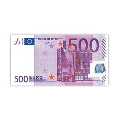 Litfax GmbH 500€ Euroschein/Spielgeld ca. 120x61 mm, je Pack. 25 Stück (10 PG) von Litfax