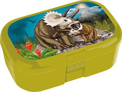 Lunchbox * Triceratops * für Kinder von Lutz Mauder | 10805 | Perfekt für Dino-Fans | Snackbox in Größe: 10,5 x 4,2 x 6,6cm | Brotzeitbox Brotzeit Schule Grundschule Einschulung von Lutz Mauder