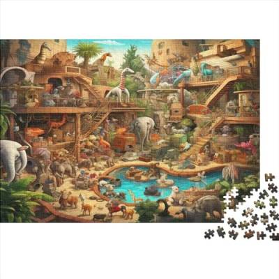 Animal World Hölzernes Nachhaltiges Puzzle Für Erwachsene 1000 Teile Animal Herausforderung Spielzeug Heimdekoration Puzzle 1000pcs (75x50cm) von MCSQAEEZE