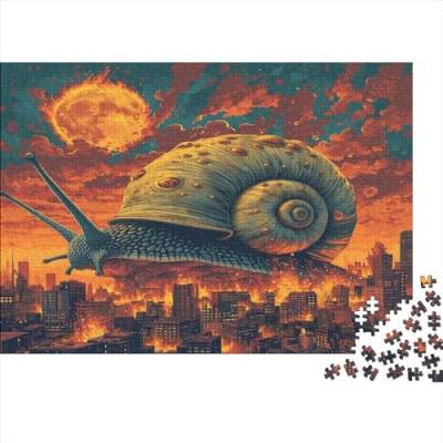 Magical Snails Hölzernes Nachhaltiges Puzzle Für Erwachsene 1000 Teile Snails Puzzle Lernspiele Tolles Geschenk Einzigartige Heimdekoration 1000pcs (75x50cm) von MCSQAEEZE