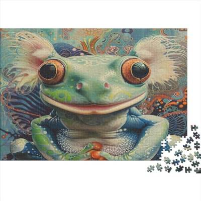 Toad Hölzernes Nachhaltiges Puzzle Für Die Ganze Familie 500 Teile Amphibians Lernspiel Einzigartige Heimdekoration 500pcs (52x38cm) von MCSQAEEZE