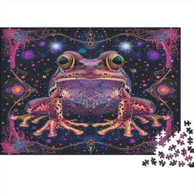 Toad Hölzernes Nachhaltiges Puzzle Für Erwachsene 300 Teile Amphibians Herausforderung Spielzeug Heimdekoration Puzzle 300pcs (40x28cm) von MCSQAEEZE