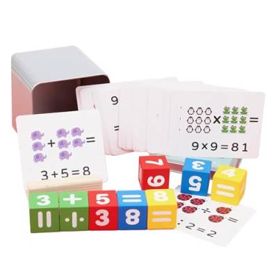 MagiDeal Mathe-Spiel, 54 Karten, für Kinder, Lerntafel, Sortieren und Zuordnen, Feinmotorik, 8 Zahlenblock für Kinder im Alter von 3, 4 bis 5 Jahren von MagiDeal