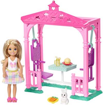 Mattel Barbie FDB34 Chelsea Puppe und Picknick Spielset von Barbie