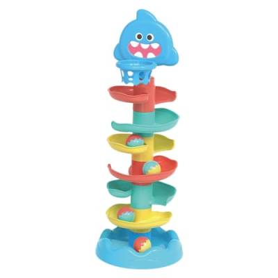 Milageto Track Slide Drop Toys Tragbares Ball Drop und Rolling Swirling Spielzeug für Vorschulkinder im Innen- und Außenbereich, B von Milageto