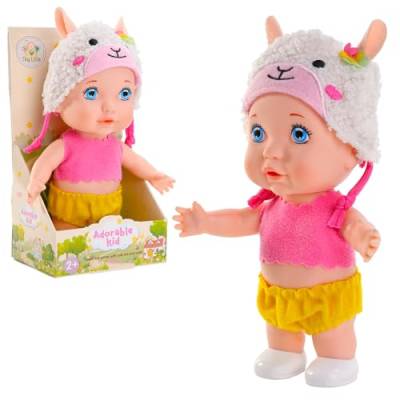 Babypuppe 15 cm groß Sammlerpuppe Minipüppchen mit Tierbekleidung 6 Inch Mini Puppe Puppenspielzeug für Kinder ab 3 Jahren (Schaf) von Miunana