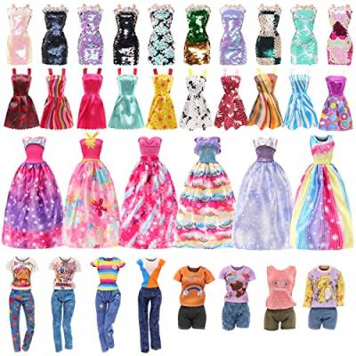 Miunana 15 Kleidung für Puppen = 9 Fashion Kleider 3 Tops 3 Hosen für 11,5 Zoll Mädchen Puppen Geschenk von Miunana