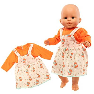 Miunana Kleidung Outfits Kleid für Baby Puppen, Süße Puppenkleidung für 35-43 cm Puppen von Miunana