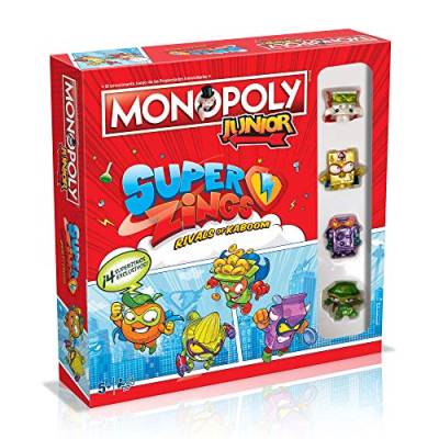 Monopoly Junior SuperZings Brettspiel (spanische Version) von Winning Moves