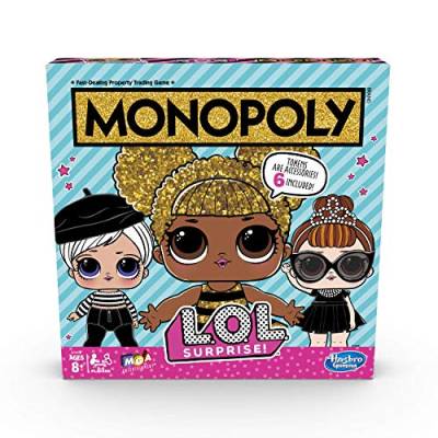 Monopoly Spiel: L.O.L. Überraschung! Edition Brettspiel für Kinder ab 8 Jahren von Hasbro Gaming