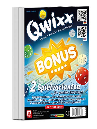 NSV - 4105 - QWIXX - Bonus - International - Zusatzblöcke 2er Set - Würfelspiel von NSV
