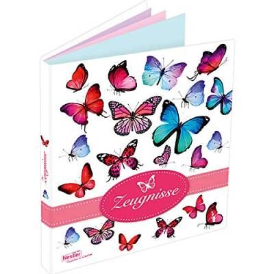 Nestler Zeugnismappe Schmetterlinge Ringbuch Ablage Zeugnisse von Nestler
