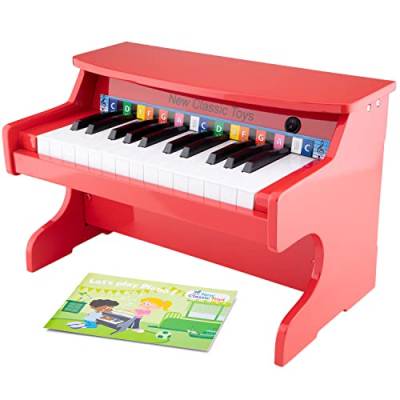 New Classic Toys - 10160 - Musikinstrument - Elektronischer Piano - Rot - 25 Tasten von New Classic Toys