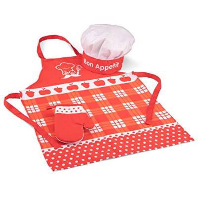 New Classic Toys 10680 Apron-Red, Rot von New Classic Toys