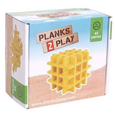 Planks 2 Play - 45 Planken - Gelb von New Classic Toys