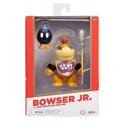 Nintendo Super Mario Figur Bowser Jr. w/Paint Brush in Sammlerbox, 10 cm von Nintendo