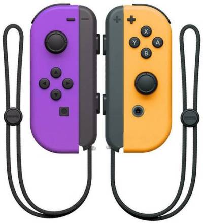 Nintendo Switch Joy-Con 2er-Set neon-lila/neon-orange Controller Switch Neon-Lila, Neonorange von Nintendo