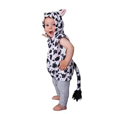 Nokiwiqis Baby Jungen MäDchen Tiere Kostüm Unisex Strampler Schlafanzug Kuh Lamm Hase Overall Kostüm für Party, Karneval, Halloween, Cosplay (Kuh, 5-6 Years) von Nokiwiqis