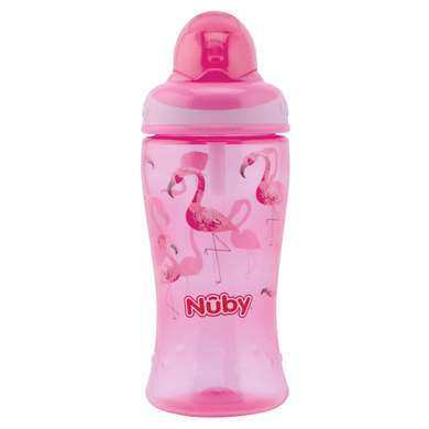 Nûby Trinkhalmflasche Soft Flip-It 360ml ab 12 Monate, pink von Nûby
