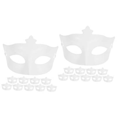 OATIPHO 20 Stk Halloween-Maske diy face mask halloween maske Kostümmaske leere maske für DIY Cosplay-Maske bilden Bodenplatte Kleidung Gesichtsmaske Make-up-Kostüm-Requisiten Plastik Weiß von OATIPHO