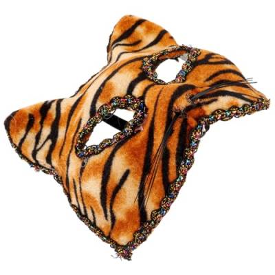 OATIPHO Maskentanz Katzenmaske Halloween-Partymaske Wolfsmaske halloween masken halloweenmaske orgien Tiermaske für Cosplay Tigermaske für Maskeradeparty Abschlussball Eingewickelt Stoff von OATIPHO