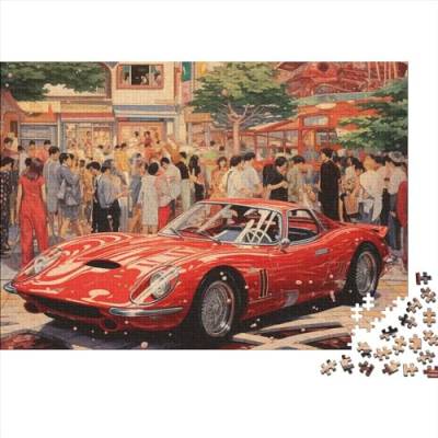 1000-teiliges Puzzle Für Erwachsene. 1000-teiliges Puzzle Für Erwachsene Red Sports Car Theme 1000pcs (75x50cm) von ONDIAN
