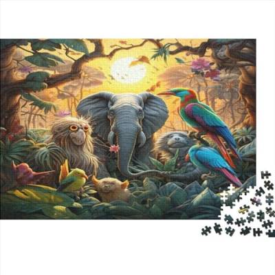 Colorful Wild Animals Puzzles Für Erwachsene 1000 Teile Puzzles Für Erwachsene Puzzles 1000 Teile Für Erwachsene Anspruchsvolles Spiel Ungelöstes Puzzle 1000pcs (75x50cm) von ONDIAN