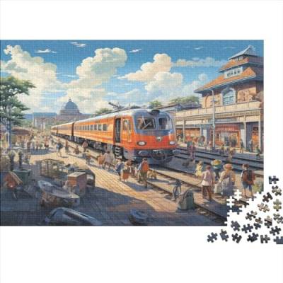 London Busy Train Station Puzzles Für Erwachsene 300 Teile Puzzles Für Erwachsene Puzzles 300 Teile Für Erwachsene Anspruchsvolles Spiel Ungelöstes Puzzle 300pcs (40x28cm) von ONDIAN