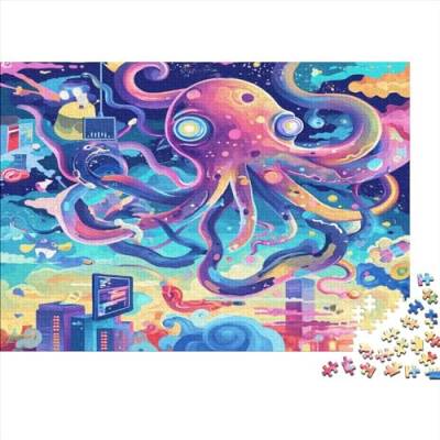 Astrobiologie Puzzle 1000 Teile Oktopus Für Erwachsene Lernspiel Family Challenging Spiele Home Decor Geburtstag Stress Relief 1000pcs (75x50cm) von OPSREY