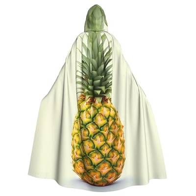 OPSREY Frische Ananas Gedruckt Unisex Kapuzenmantel Umhang Erwachsene Casual Cape Dress Up Party Kostüm, Frische Ananas, Einheitsgröße, Frische Ananas, EinheitsgröÃŸe von OPSREY