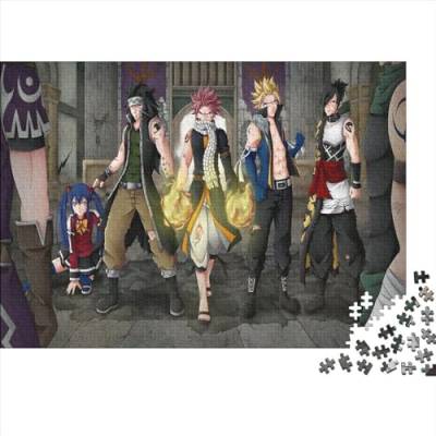 Fairy Tail 1000 Teile Niedliches Anime Für Erwachsene Puzzle Family Challenging Games Lernspiel Geburtstag Home Decor Stress Relief Toy 1000pcs (75x50cm) von PACUM