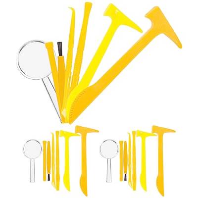 PATKAW Mini-Hammer Meißel Bürste Spielzeug: 21-Teiliges Kreativitäts-Set Zum Ausgraben Von Edelsteinen Für Anfänger – Praktisches Ausgrabungsspielzeug – Werkzeugset Schaufel von PATKAW