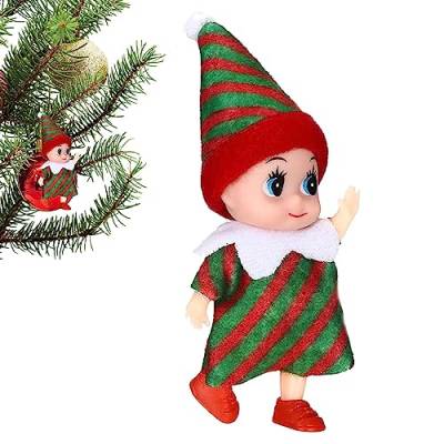 PERTID Baby Weihnachten, Wichtelspielzeug für Kinder | Weihnachtsbaumelfe für Jungen und Mädchen, Mini-Figuren aus Plüsch für Cipliko-Feiern von PERTID