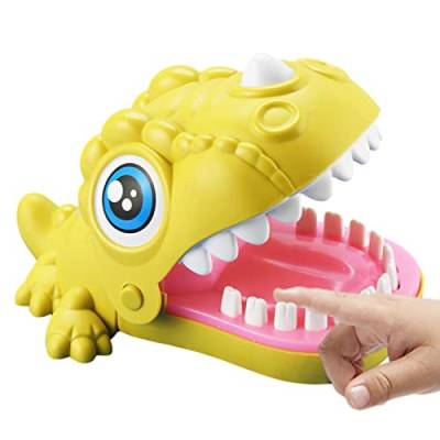 PERTID Finger-Spiel für Zahnarzt, Dinosaurier, niedliche Zähne, beißender Finger, für Kinder und Erwachsene – lustiges Spielzeug Zähne, Dinosaurier, glatt, Cipliko von PERTID