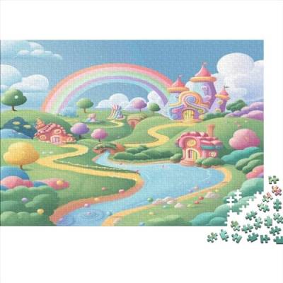 Fantasie-Schloss Für Erwachsene 500 Teile Puzzle Home Decor Geburtstag Lernspiel Family Challenging Games Stress Relief 500pcs (52x38cm) von PFYWZJDDTTBD