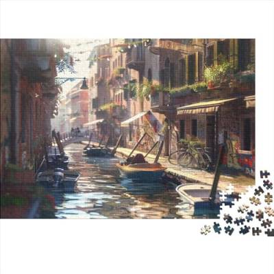 Venedig Wasser Stadt Erwachsene 500 Teile Puzzles Lernspiel Home Decor Family Challenging Games Geburtstag Stress Relief Toy 500pcs (52x38cm) von PFYWZJDDTTBD