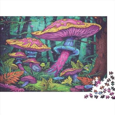 Colorful Mushrooms Erwachsene Puzzles 1000 Teile Food Educational Game Home Decor Geburtstag Family Challenging Games Stress Relief Toy 1000pcs (75x50cm) von PHLEPS