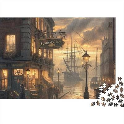 Stadtbild1000 Teile Puzzle Geeignet Für Erwachsene StadtbildSpielzeugpuzzle Aus Holz Herausforderndes Puzzle 1000pcs (75x50cm) von PMVCFRXA