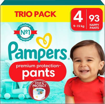 Pampers Premium Protection Pants Windeln Größe 4 9–15 kg 93er-Pack von Pampers