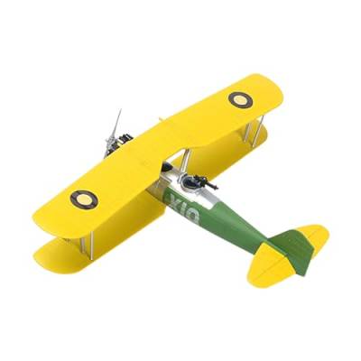 Perfeclan 1:48 Kampfflugzeug-Bausätze, 3D-Puzzle, Geburtstagsgeschenk, Tischdekoration, einfach zusammenzubauen, pädagogisches Ornament, DIY-Flugzeug, Gelb X10 von Perfeclan