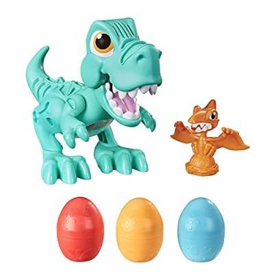 Play-Doh Dino Crew Gefräßiger Tyrannosaurus, Spielzeug für Kinder ab 3 Jahren mit lustigen Dinogeräuschen, Multi Colour von NERF