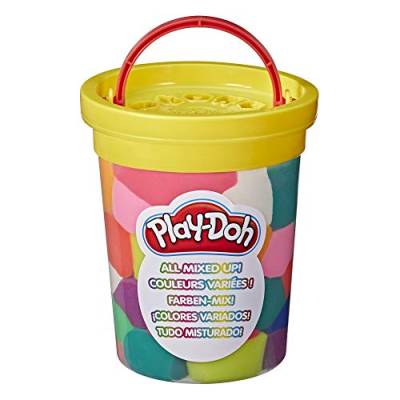 Play-Doh Gemischte Tonne, große Tonne mit verschiedenen Knetfarben für Kinder ab 2 Jahren, 1246 g F4684 Mehrfarbig von Play-Doh