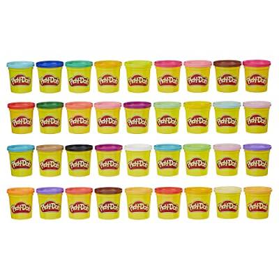 Play-Doh 36er-Pack, Mega Pack mit 84g-Dosen, sortierte Farben, für Kinder ab 2 Jahren, zum Kneten und Spielen von Play-Doh
