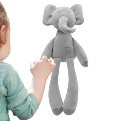 Beruhigendes Stofftier, Beruhigendes Spielzeug für Kinder - Kinder schlafen Lovey Elefantenpuppe Kuscheltier - Unisex-Schlafbegleiter beim Nickerchen für Kinder im Kindergarten, für Babys und von Povanjer