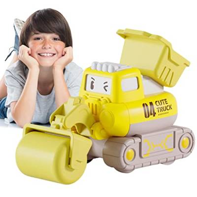 Povanjer Bagger-Spielzeugset,Lustige Baufahrzeuge | Interaktives Baugeräte-Spielzeug, pädagogische Bauautos für Kinder, Weihnachten, Party ab 3 Jahren von Povanjer