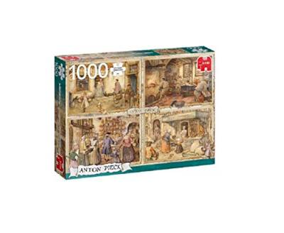 Jumbo Puzzles 18818 Animals Anton Pieck – Bäcker aus dem 19. Jahrhundert, Puzzle, 1000 Teile, Multi von Jumbo