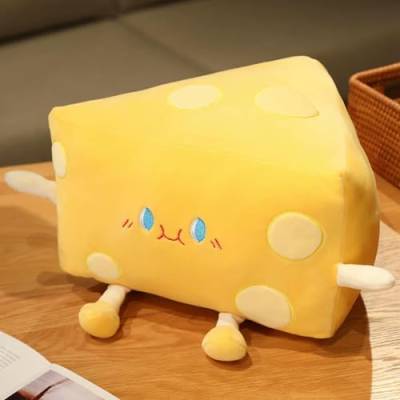 QhBdjx Kreativer Käse Plüschtier Kissen weich und lustig Tierkäse Geburtstagsgeschenk für Kinder Mädchen 20cm 1 von QhBdjx