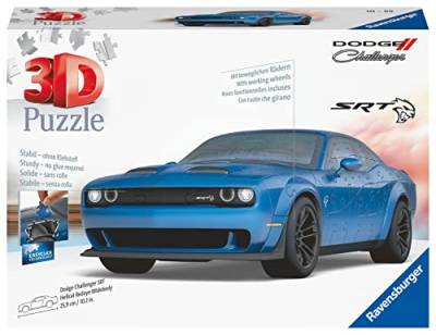 Ravensburger 3D Puzzle 11283 - Dodge Challenger SRT Hellcat Redeye Widebody - Das stärkste Muscle Car der Welt als 3D Puzzle Auto - 108 Teile - für Dodge Fans ab 10 Jahren von Ravensburger