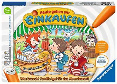 Ravensburger tiptoi Spiel 00041 - Heute gehen wir Einkaufen - Lernspiel für Kinder ab 3 Jahren von Ravensburger