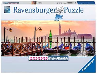 Ravensburger Puzzle 15082 - Gondeln in Venedig - 1000 Teile Puzzle für Erwachsene und Kinder ab 14 Jahren, Puzzle im Panorama-Format von Ravensburger